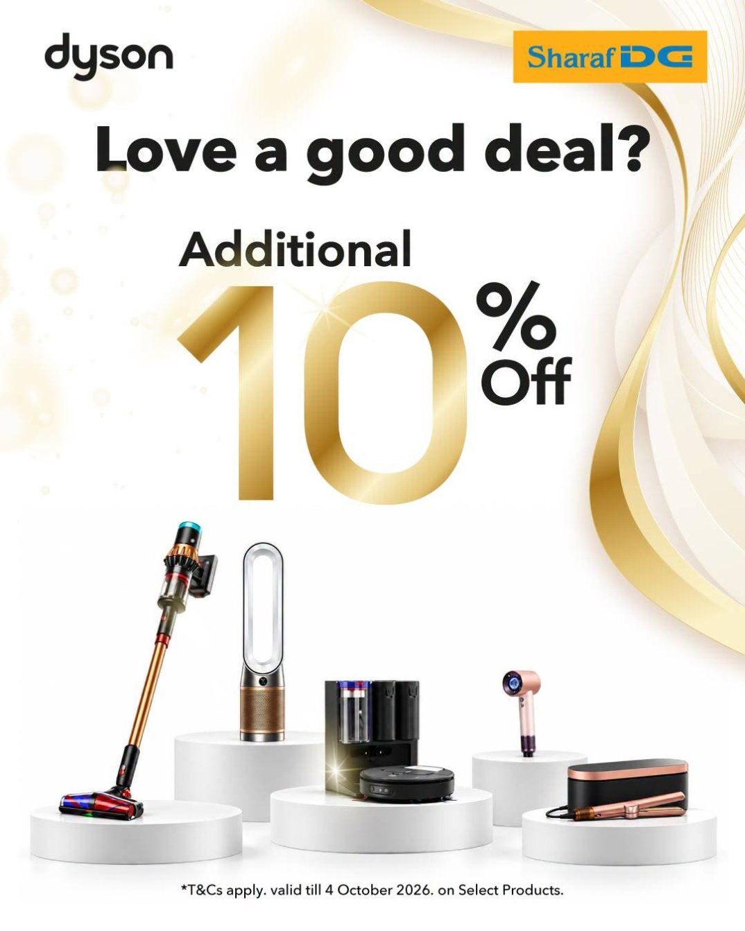 Additional 10% OFF On Dyson Products