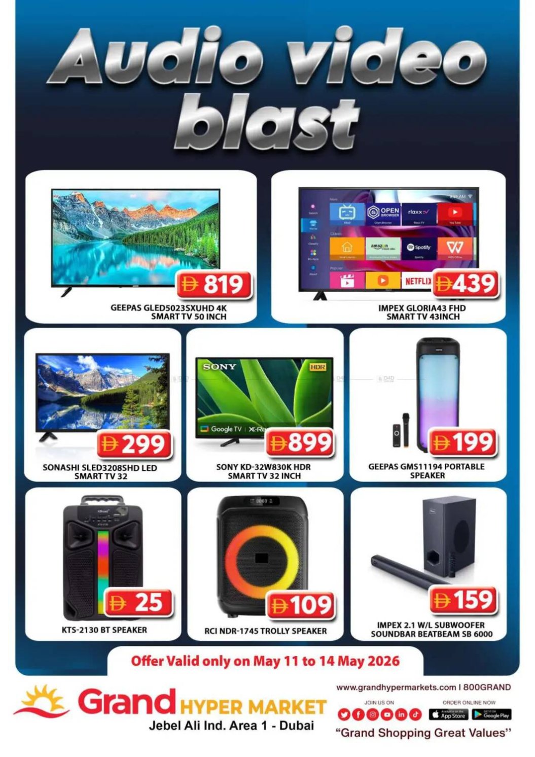 Audio Video Blast - Grand Hypermarket Jebel Ali