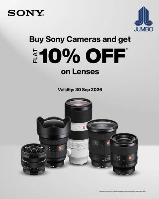 Buy a Sony Camera And Get Flat 10% OFF