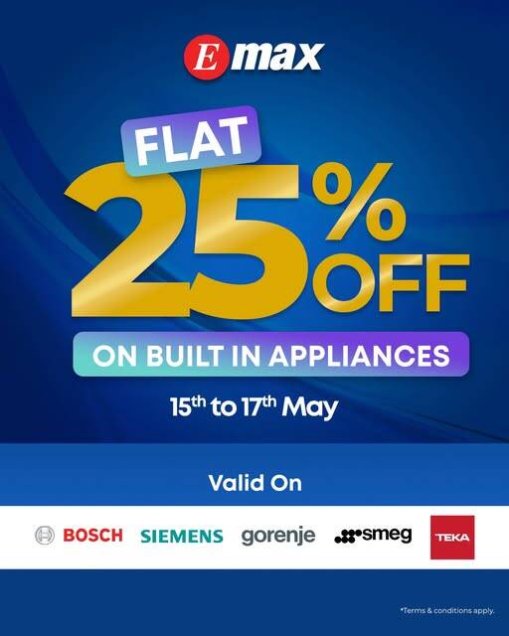 Enjoy FLAT 25% OFF On Built In Appliances