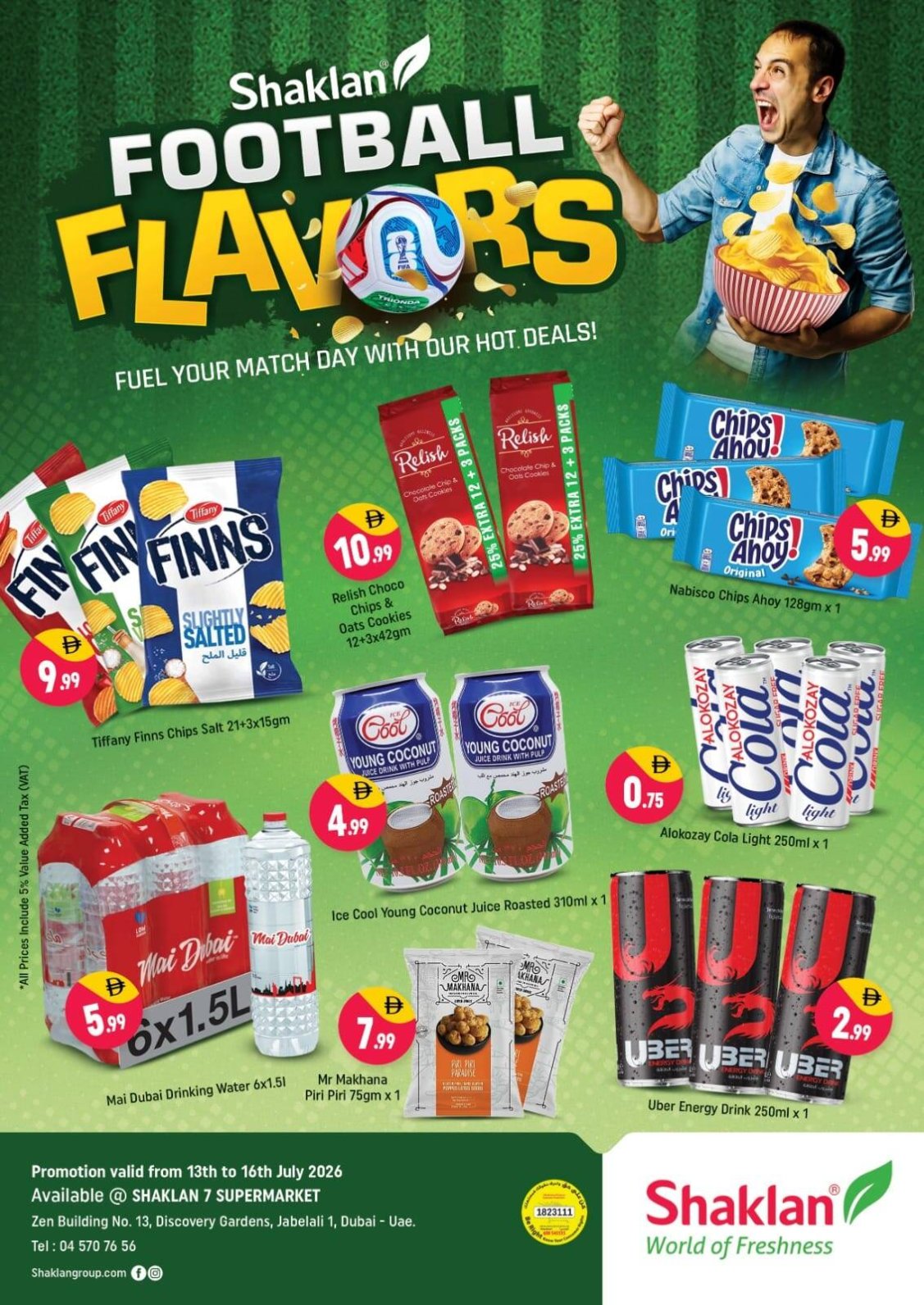 Football Flavors - Shaklan 7 Supermarket, Zen Building, Jebel Ali