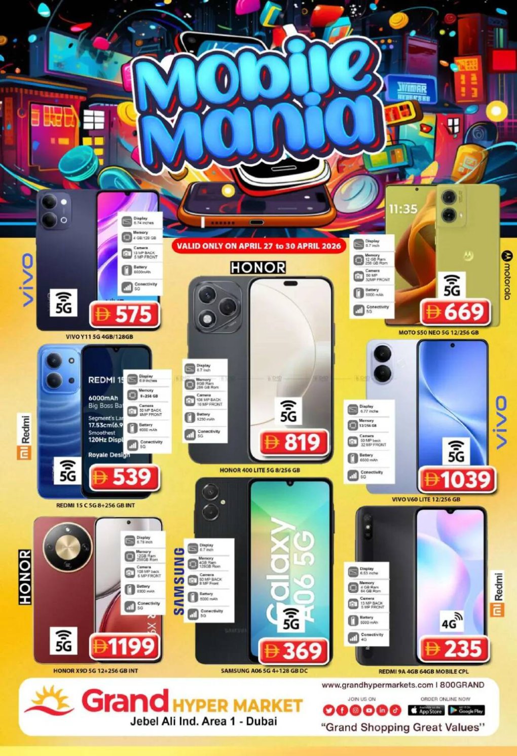 Mobile Mania - Grand Hypermarket Jebel Ali