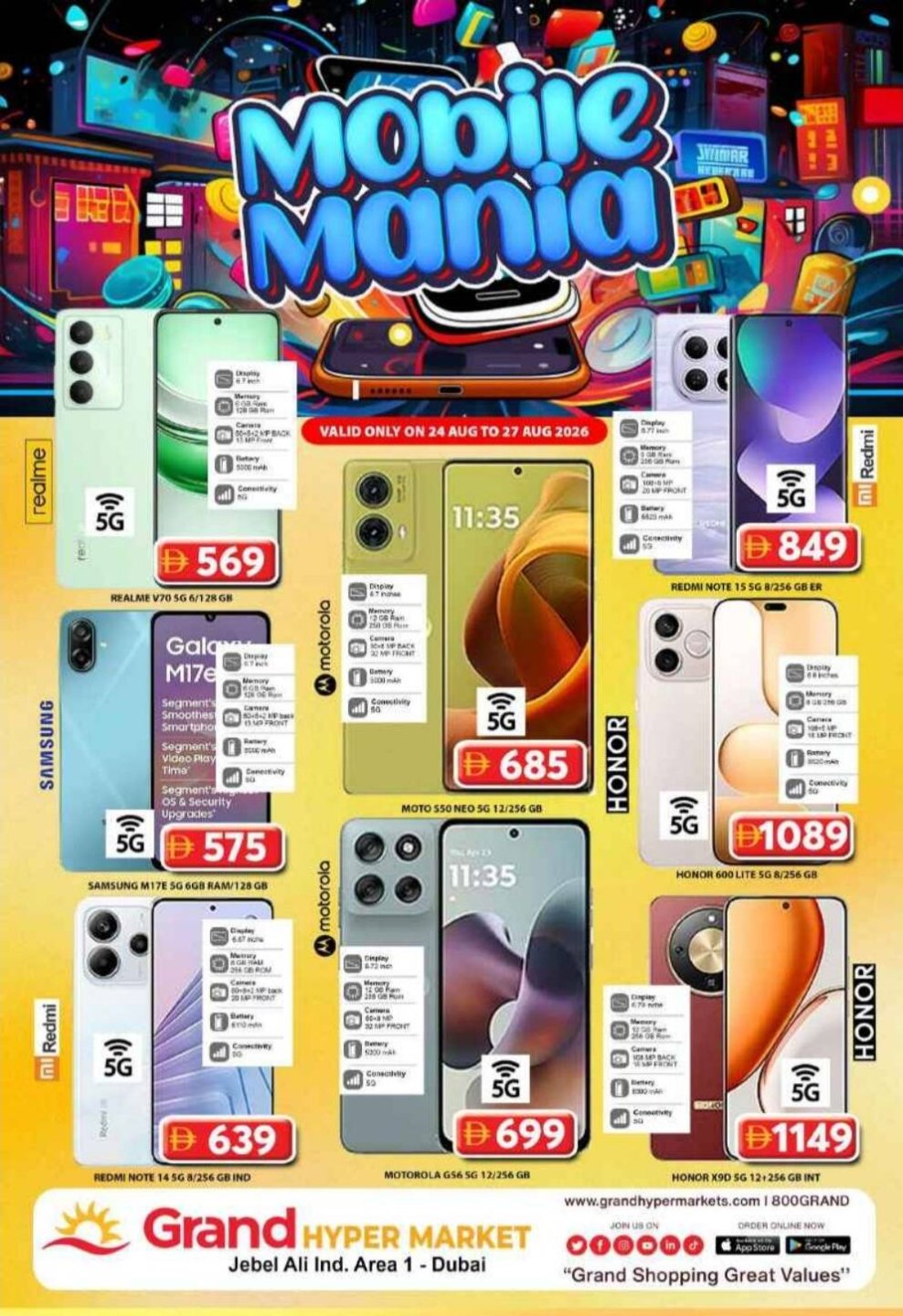 Mobile Mania - Grand Hypermarket Jebel Ali
