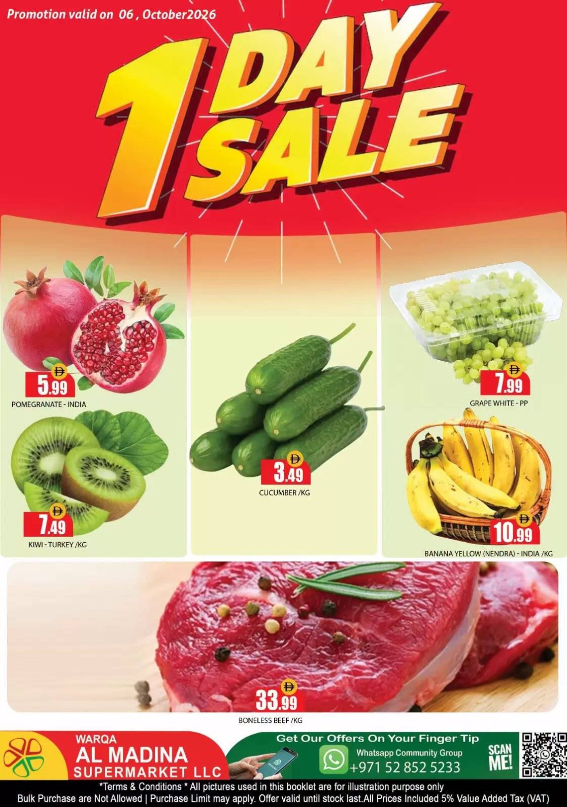One Day Sale - Al Warqa 1, Dubai
