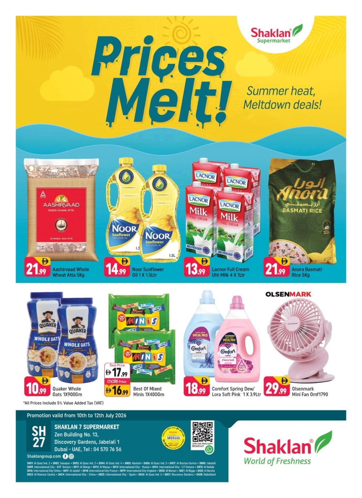 Price Melt - Shaklan 7 Supermarket, Zen Building, Jebel Ali