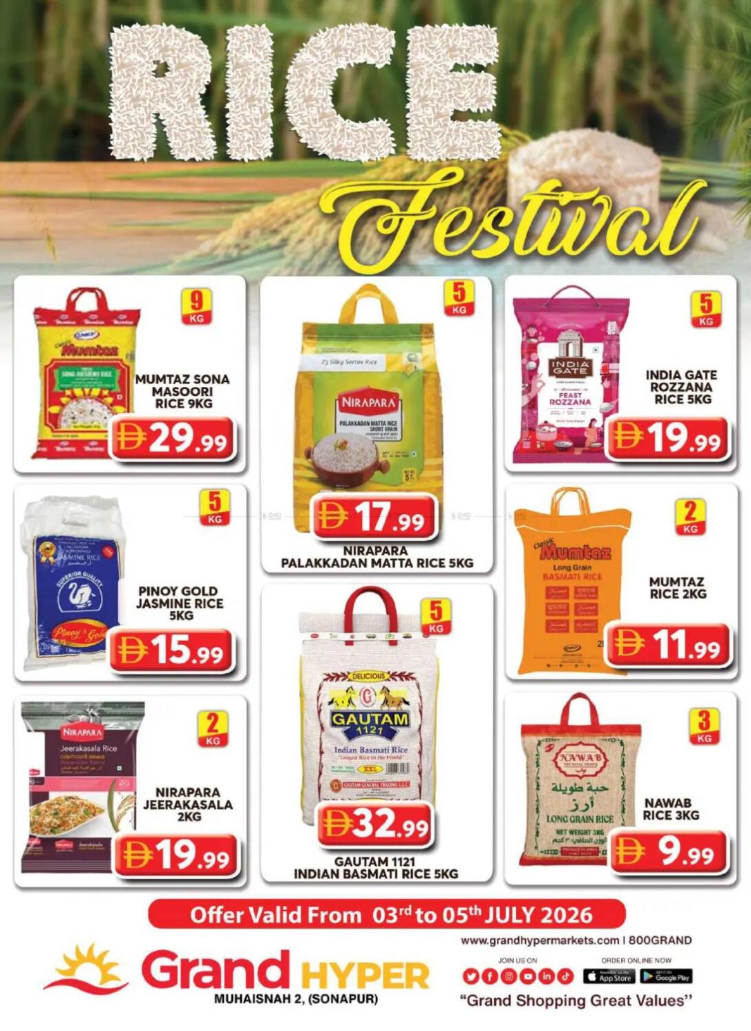 Rice Festival - Grand Hyper Muhaisnah