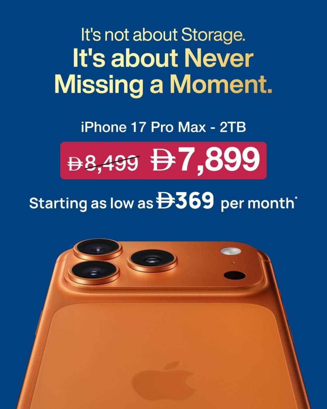 Sale On iPhone 17 Pro Max 2TB
