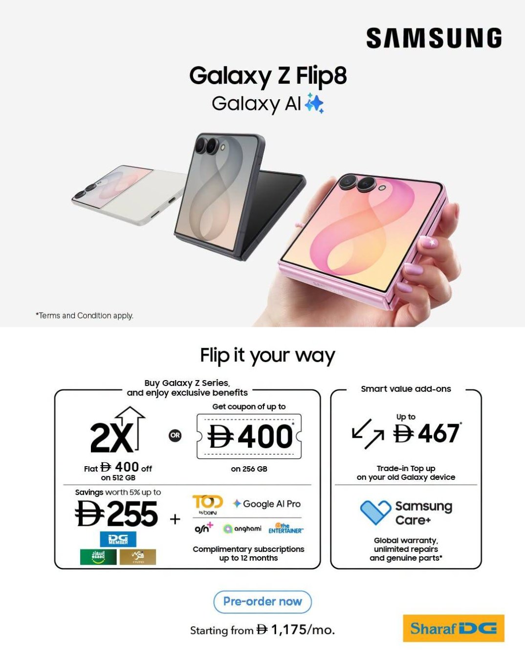 Sale On Samsung Galaxy Z Flip8
