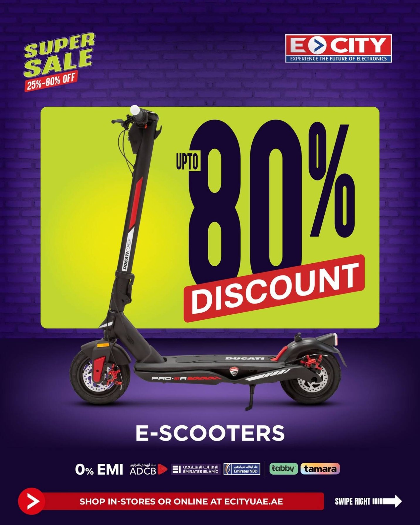 Up To 80% Off E-Scooters - Dubai