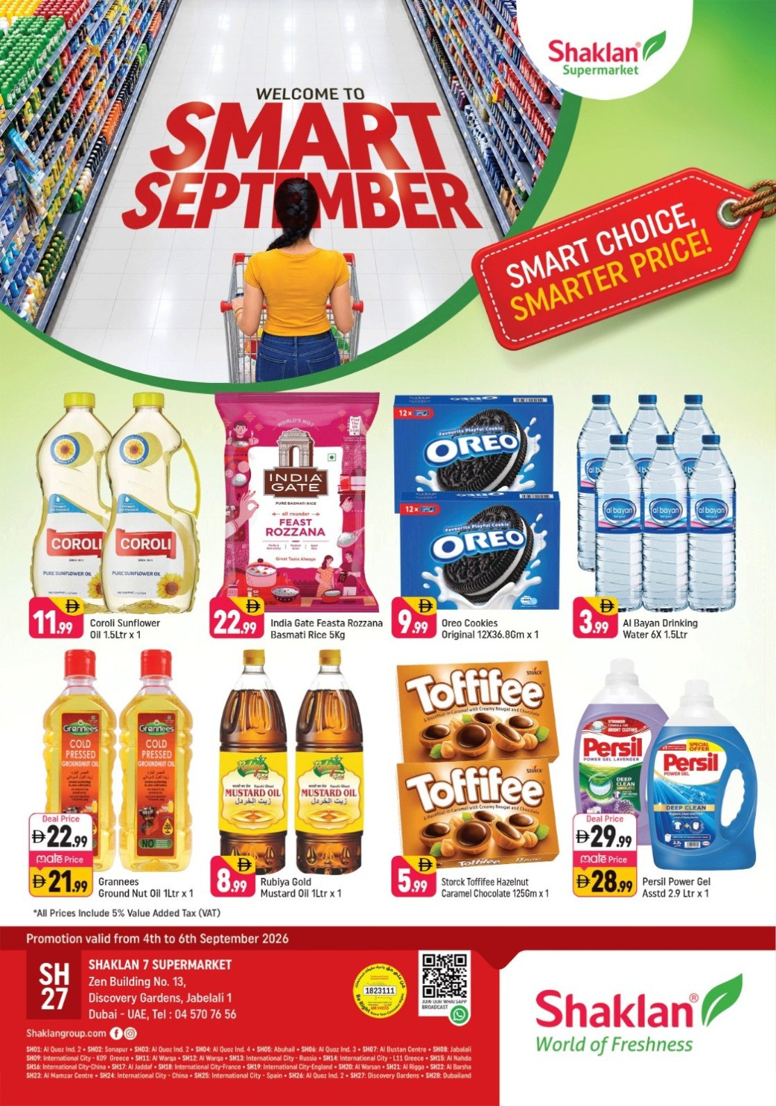 Welcome To Smart September - Shaklan 7 Supermarket, Zen Building, Jebel Ali