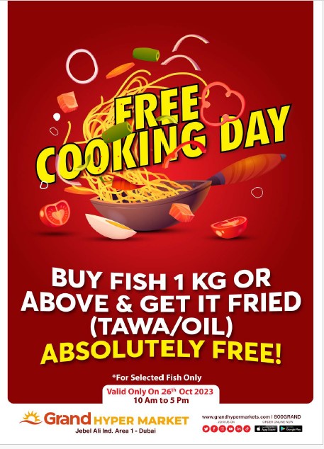GRAND MALL SHARJAH FREE COOKING DAY