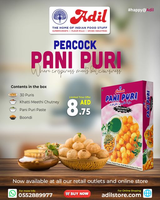 Peacock Pani Puri ! Limited Time Offer!!