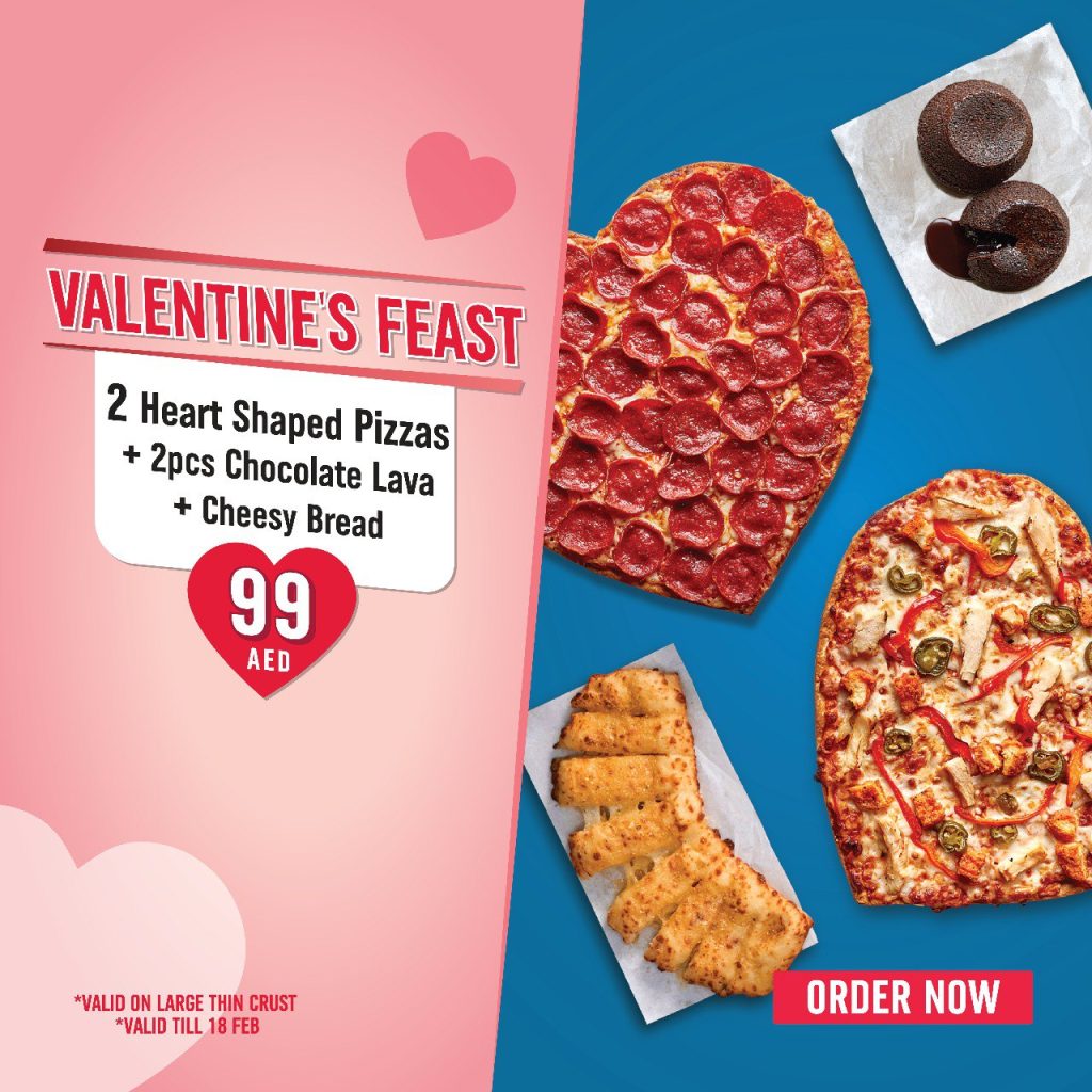 You’ve all got a PIZZA our hearts DOMINO'S VALENTIN'S PIZZA OFFERS & DEALS