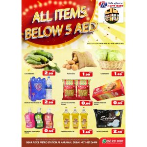 MAX MART DUBAI OFFERS ALL ITEMS BELOW 5 AED